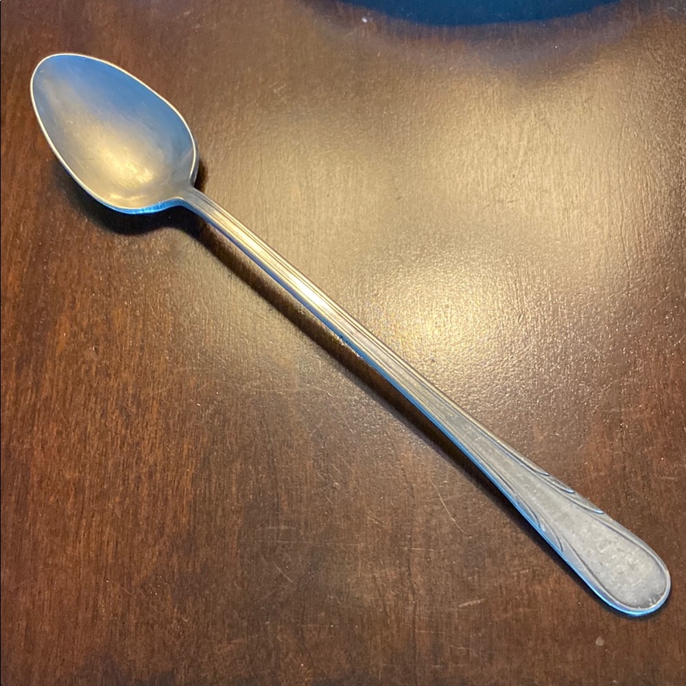 1938 Vintage Argyle Pattern Iced Tea Spoon!